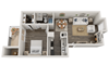 1 Bedroom Floorplan